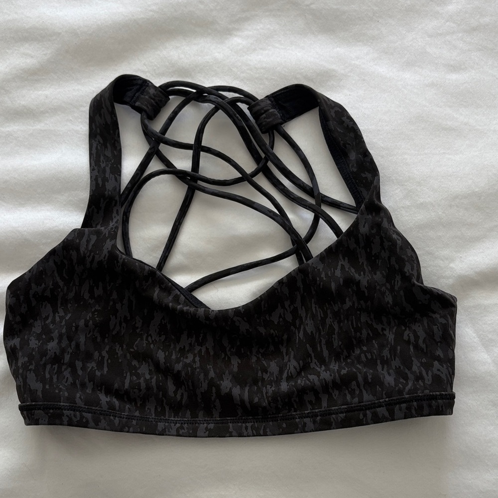 lululemon athletica Black Strappy Sports Bra